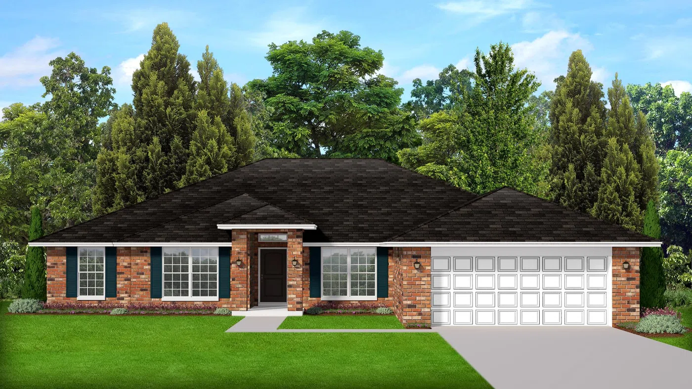Adams Homes 2557 - Representative exterior, Briar Rose