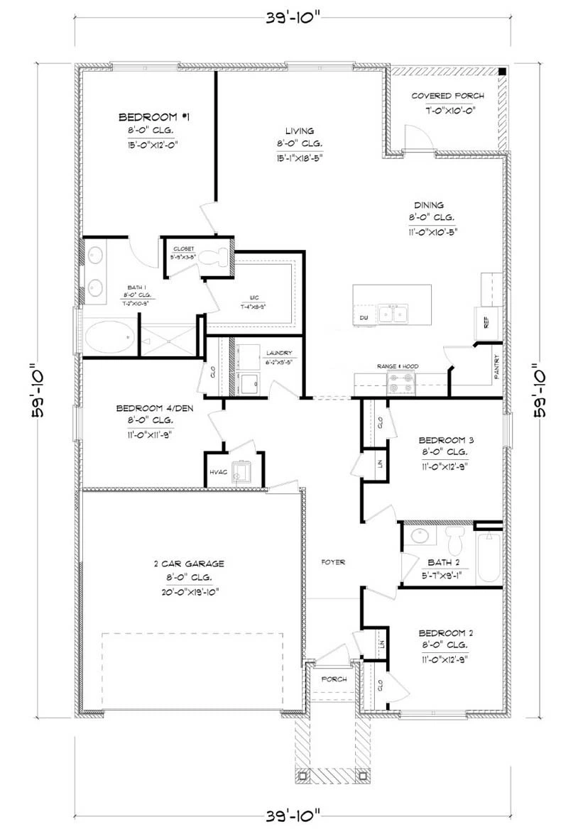 D.R. Horton Cali - Floor-plan drawing, Blackwater Ridge