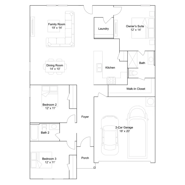 Lennar Mays - Floor-plan drawing, Stonechase