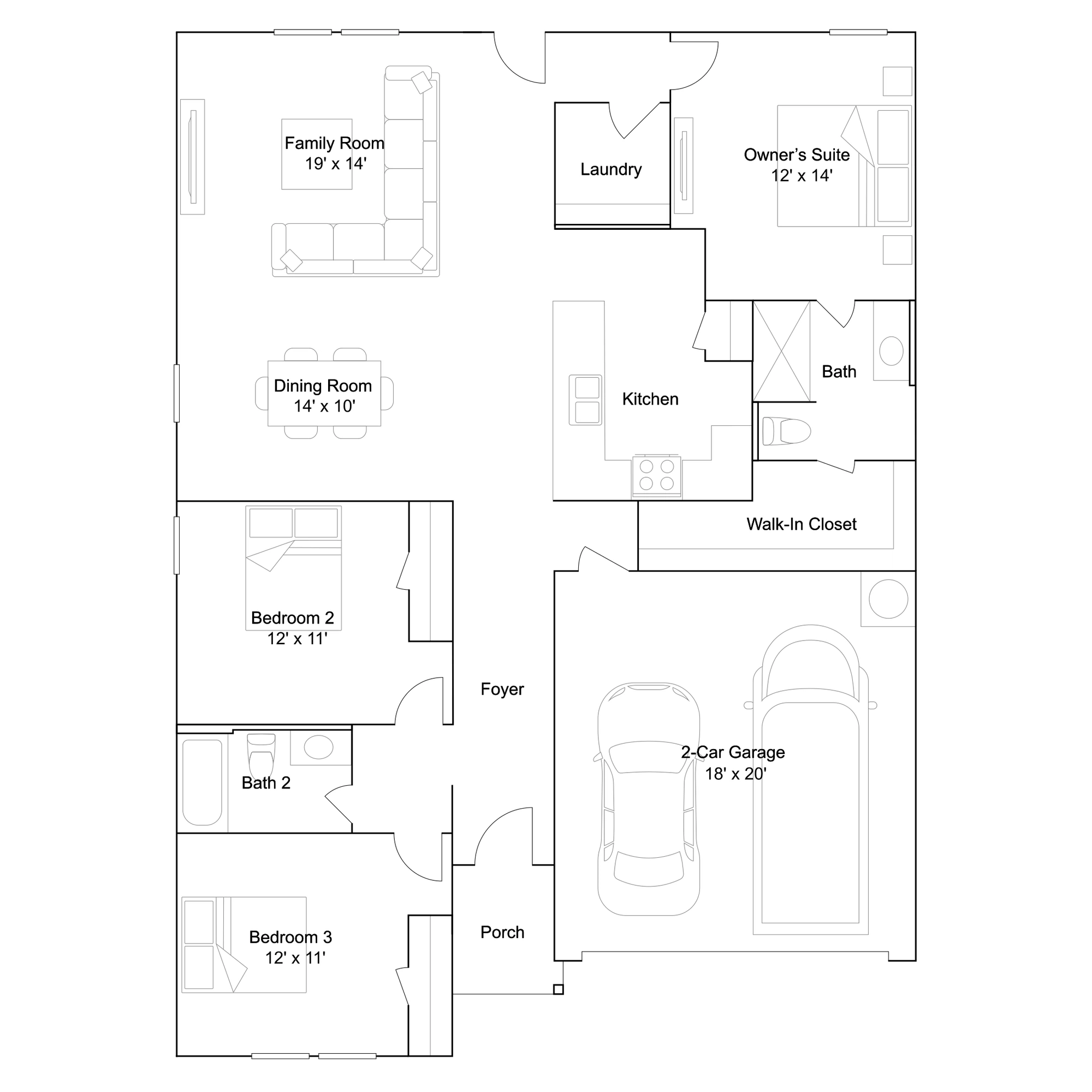 Lennar Mays - Floor-plan drawing, Stonechase