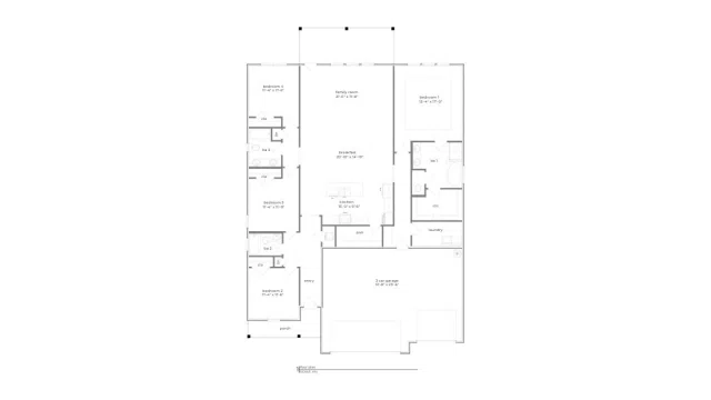 D.R. Horton The Pier - Floor-plan drawing, Rosemary Sound