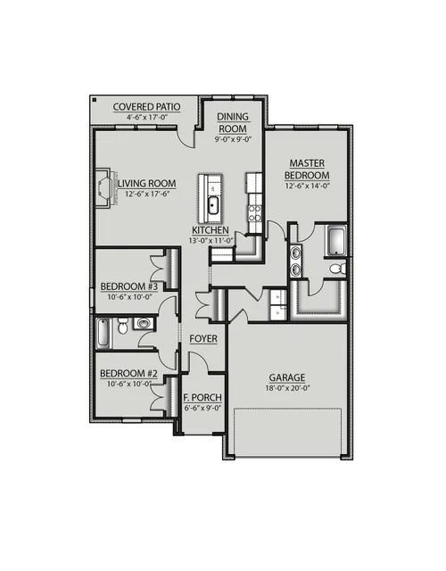DSLD Homes Raymond IV G - Floor-plan drawing, Palmetto Crossing