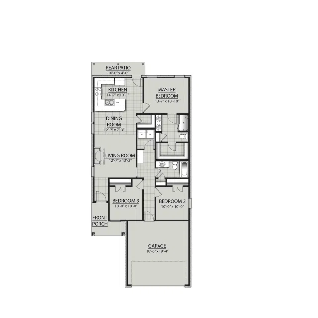 DSLD Homes Idle II H - Floor-plan drawing, Eastgate Bend