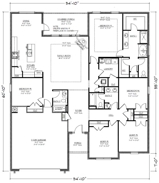 D.R. Horton Kaden - Floor-plan drawing, Harvest Green East