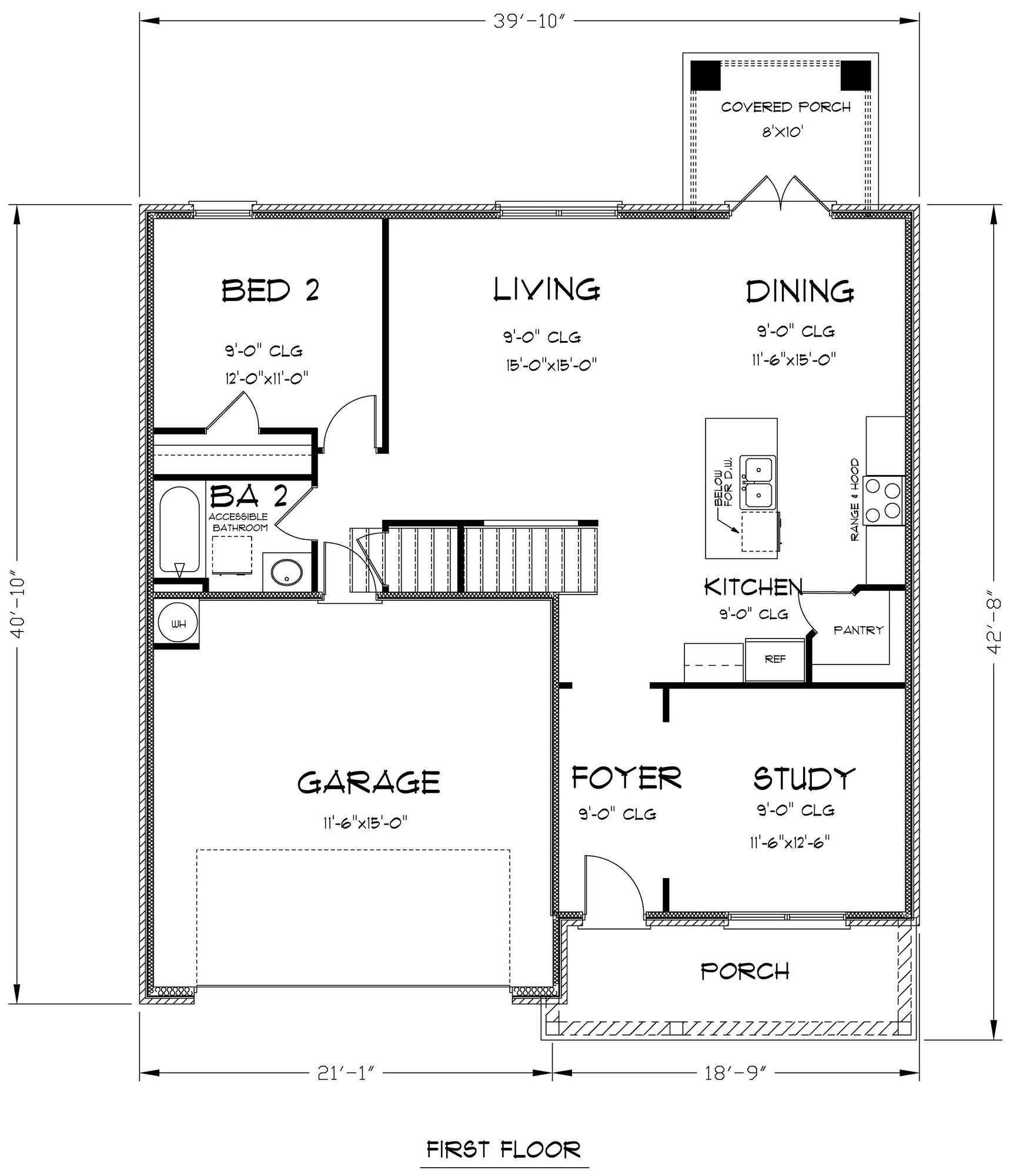 D.R. Horton Hayden - Floor-plan drawing, Stonebridge