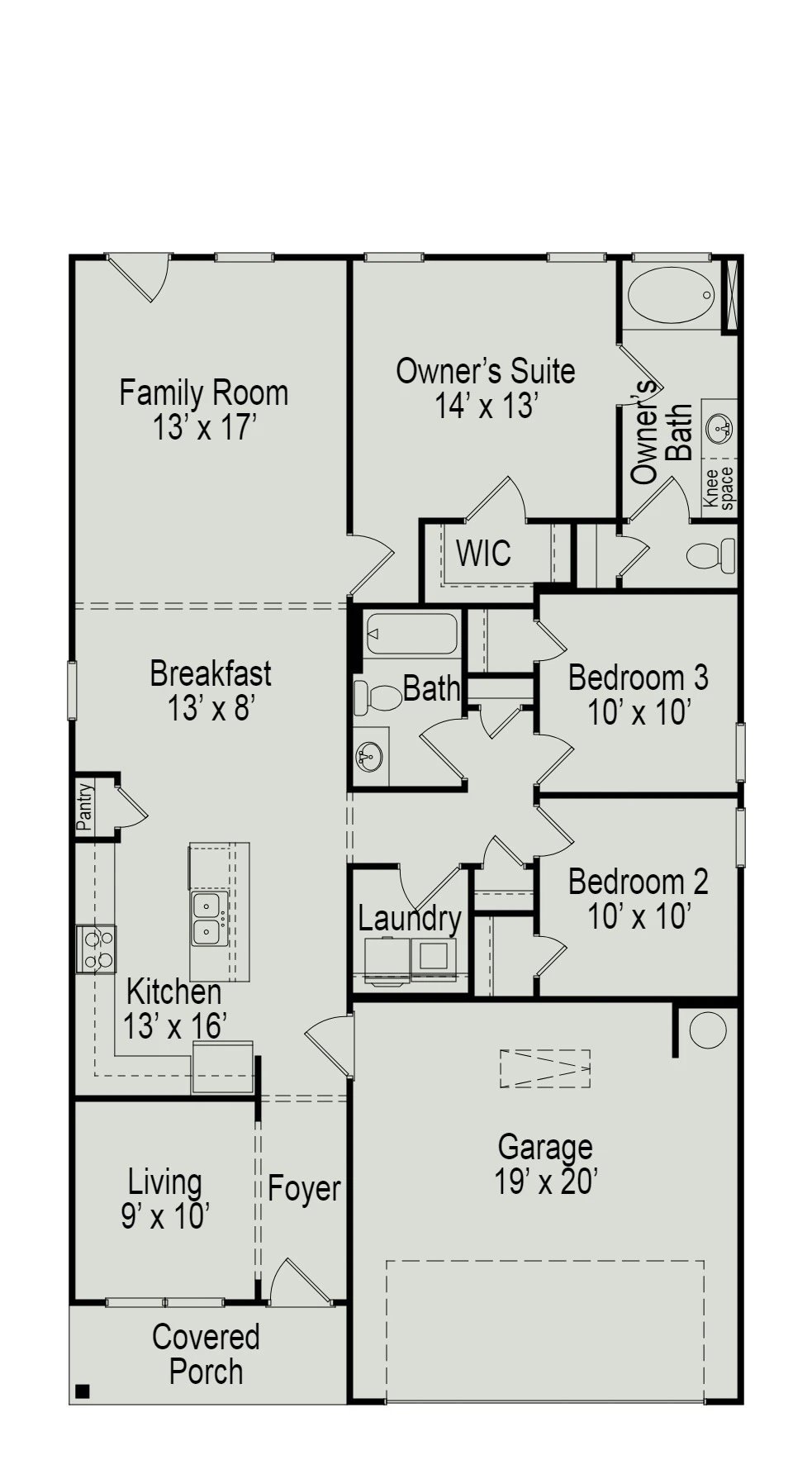 Smith Douglas Homes The Piedmont - Floor-plan drawing, Roans Mill