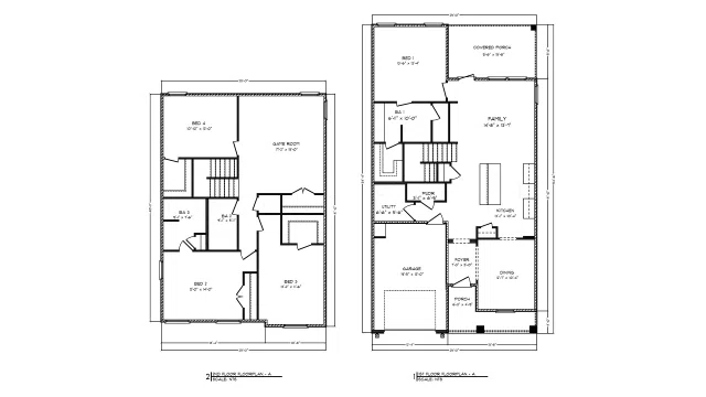 D.R. Horton The Alabaster - Floor-plan drawing, Reserve at Brookhaven