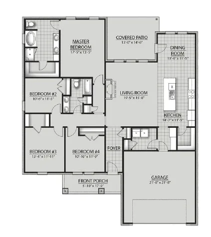 DSLD Homes Ionia III H - Floor-plan drawing, Sentinel Ridge