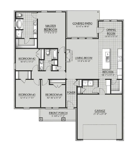 DSLD Homes Ionia III H - Floor-plan drawing, Sentinel Ridge