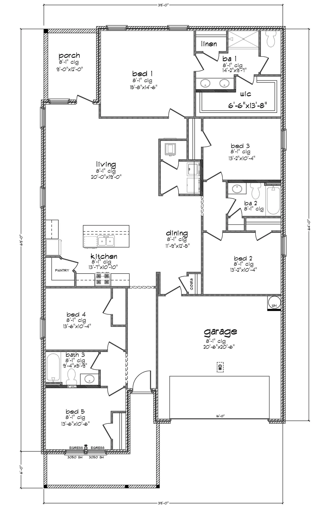 D.R. Horton Lakeside - Floor-plan drawing, Stonebridge