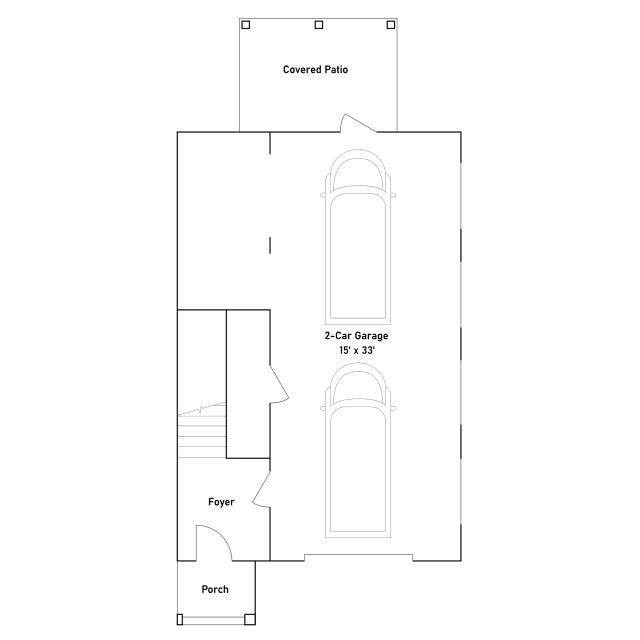 Lennar Sabal Palm - Floor-plan drawing, Lost Key Townhomes
