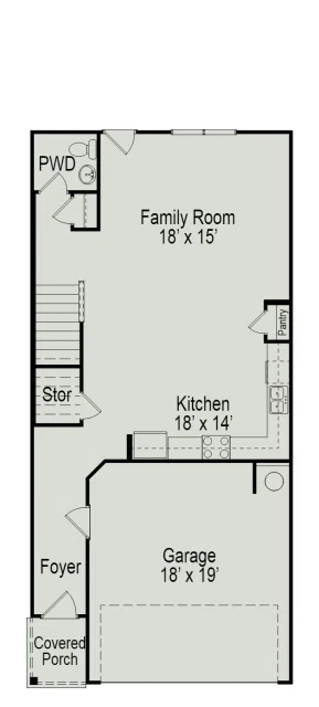 Smith Douglas Homes The Ellison II - Floor-plan drawing, Landing at Oyster Bay