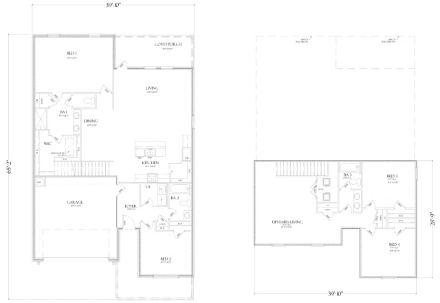 D.R. Horton Ozark - Floor-plan drawing, Fairhope Falls