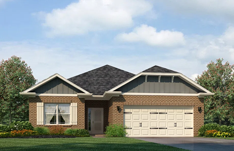 Adams Homes 1634 - Representative exterior, Sandy Creek