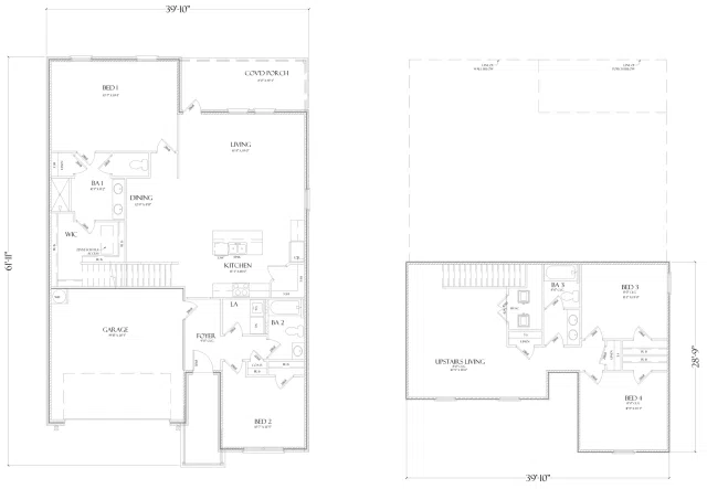 D.R. Horton Ozark - Floor-plan drawing, Fairhope Falls