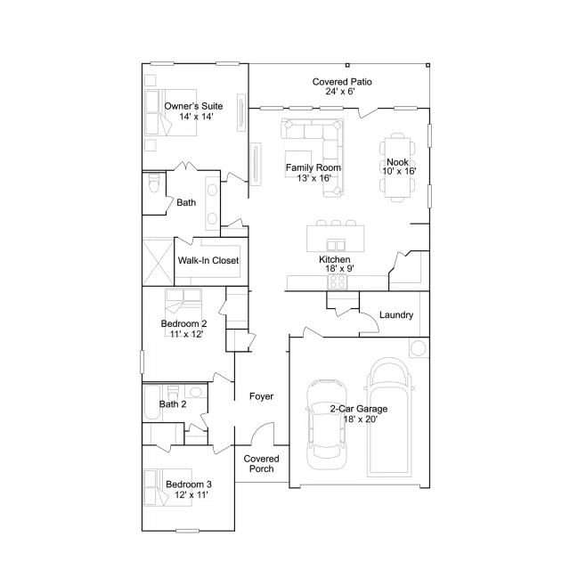 Lennar Nash - Floor-plan drawing, Stonechase