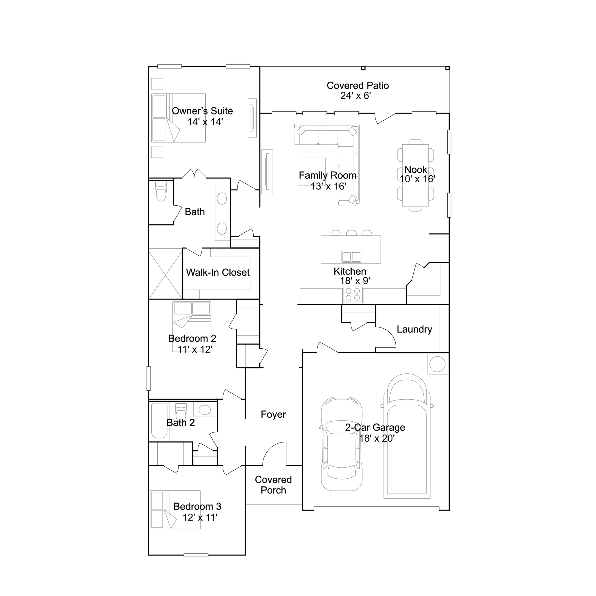 Lennar Nash - Floor-plan drawing, Stonechase