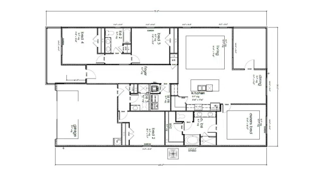 D.R. Horton Misty - Floor-plan drawing, Stonebridge