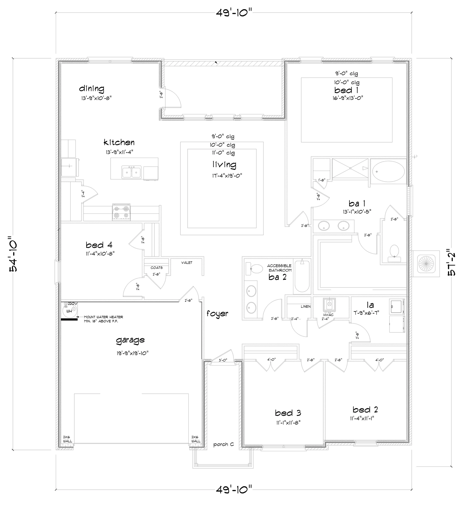D.R. Horton Jasmine - Floor-plan drawing, Raley Farms