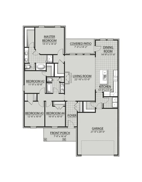 DSLD Homes Rodessa IV H - Floor-plan drawing, Sentinel Ridge