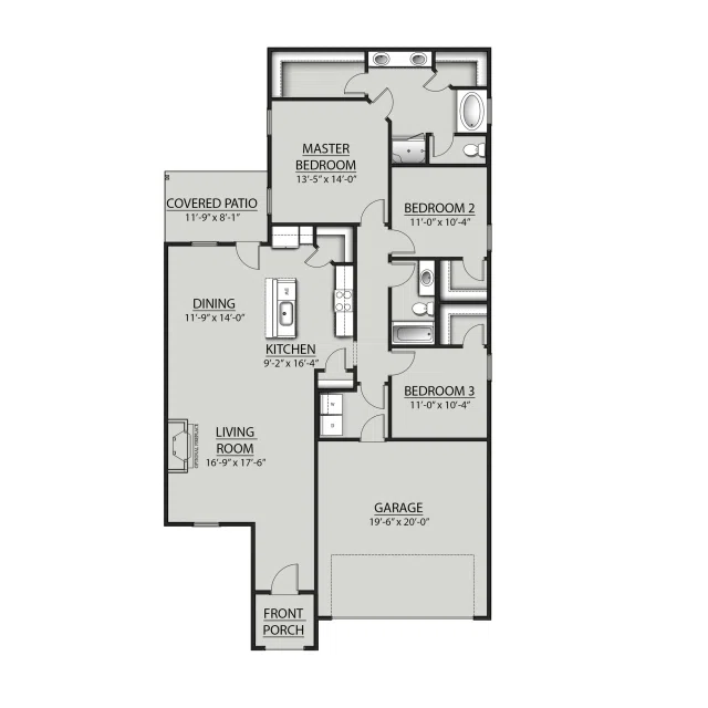 DSLD Homes Delano IV I - Floor-plan drawing, Driftwood Lakes