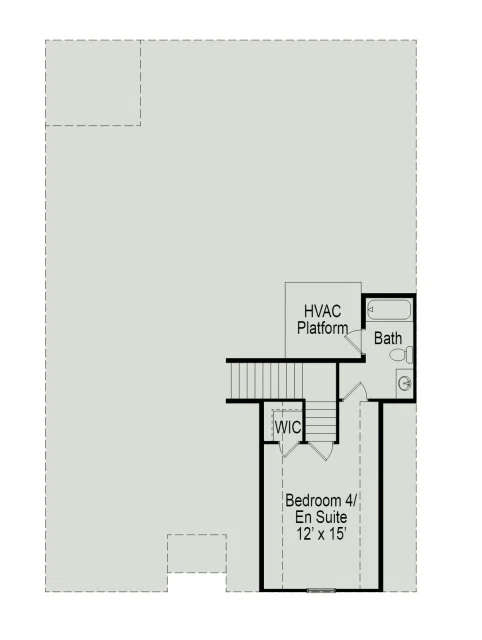 Smith Douglas Homes The Langford - Floor-plan drawing, Roans Mill