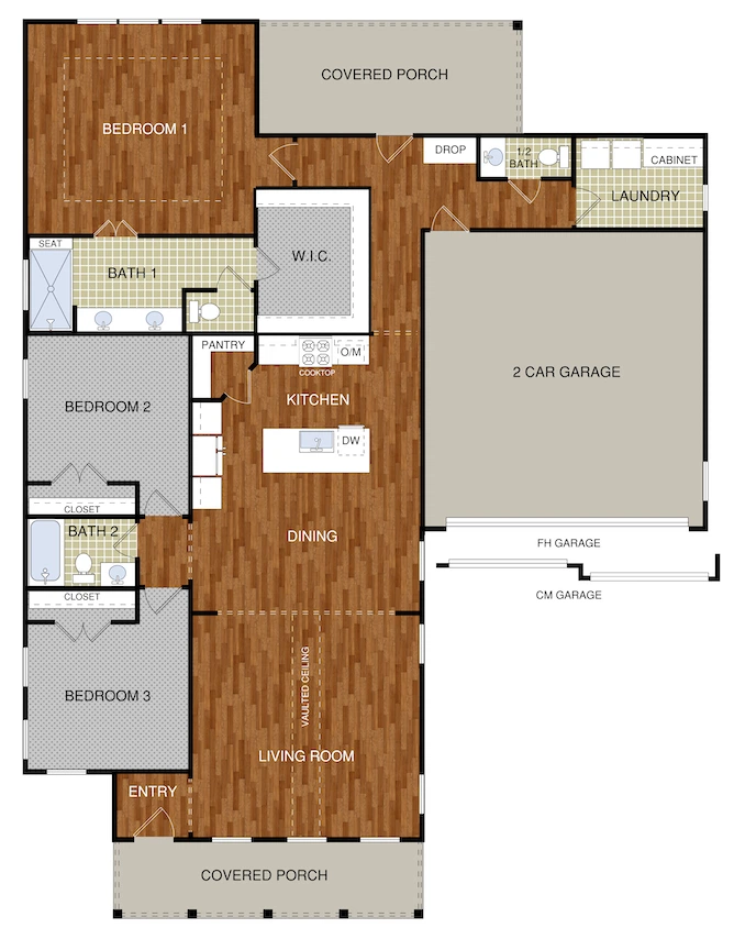 Tower Homes Poplar - Floor-plan drawing, Patch Place