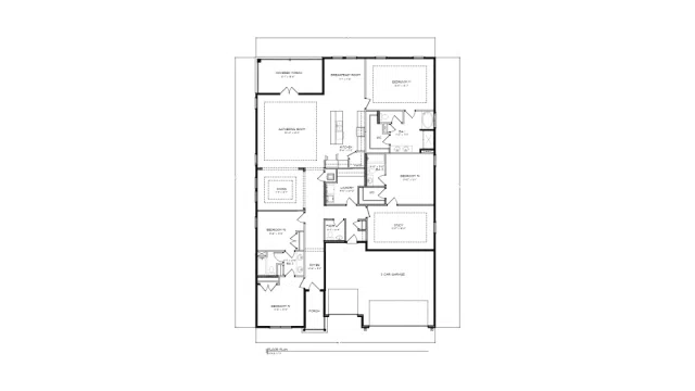 D.R. Horton The Camden - Floor-plan drawing, Hammond Place