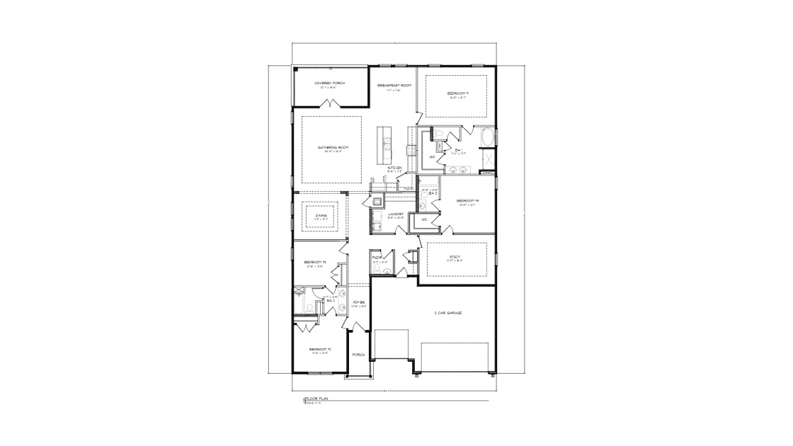 D.R. Horton The Camden - Floor-plan drawing, Hammond Place