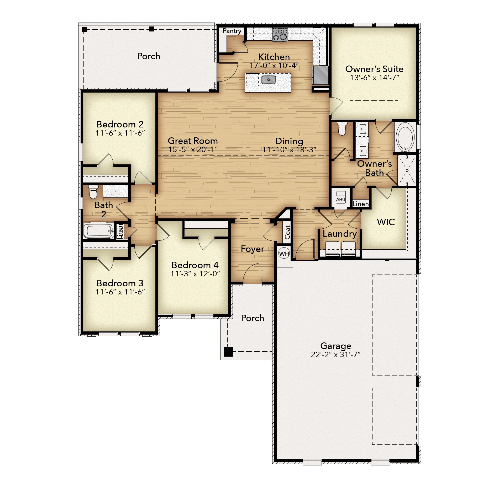 Herbst Homes The Liberty Estate - Floor-plan drawing, Prosperity Point