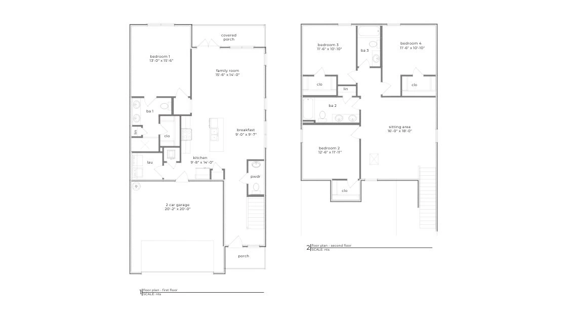 D.R. Horton The Isamorada - Floor-plan drawing, Rosemary Sound