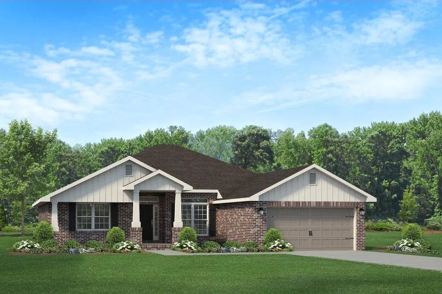 Adams Homes 2402 - Representative exterior, Pecan Valley