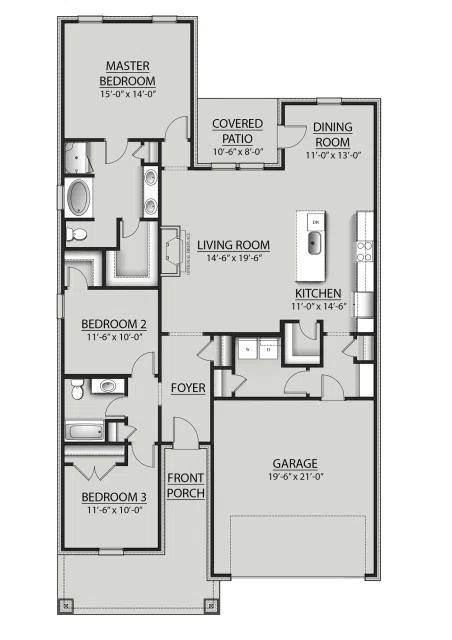 DSLD Homes Nolana IV I - Floor-plan drawing, Savannah Estates