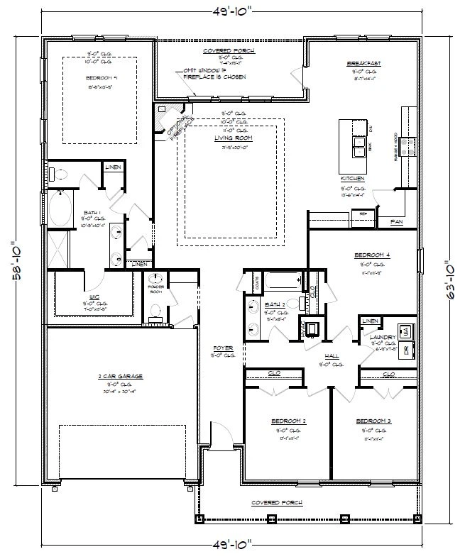 D.R. Horton Victoria - Floor-plan drawing, Raley Farms