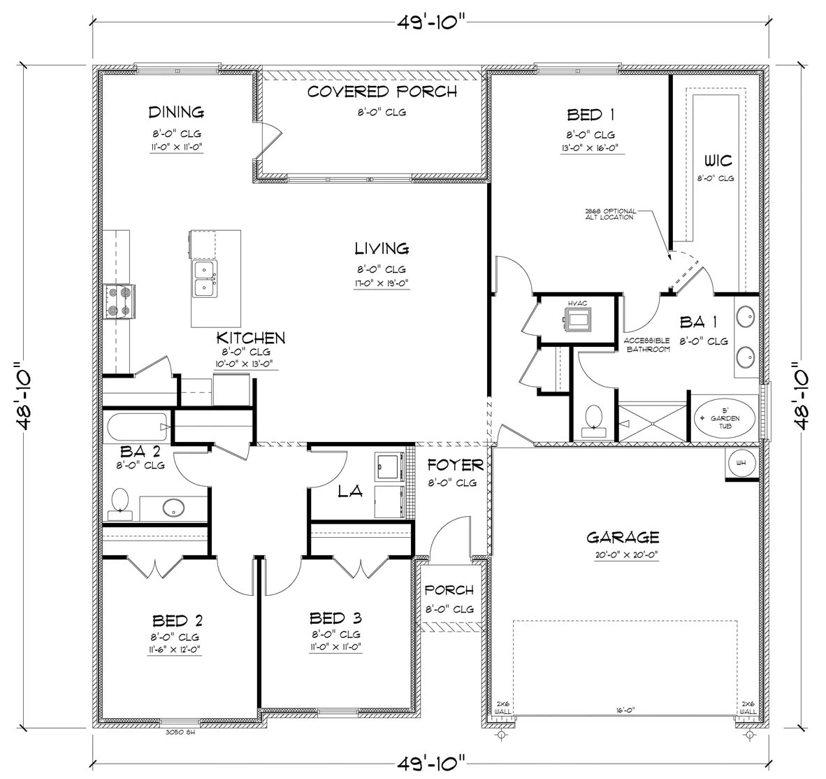 D.R. Horton Alston - Floor-plan drawing, Robert’s Cove