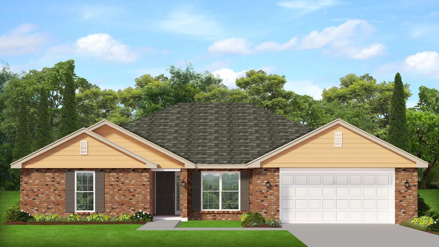 Adams Homes 2313 - Representative exterior, Pecan Valley
