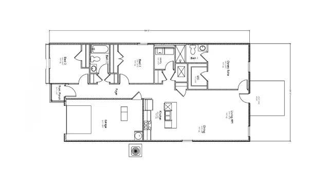D.R. Horton Delilah - Floor-plan drawing, Cottonwood Estates