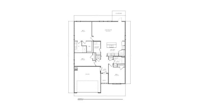 D.R. Horton The Lismore - Floor-plan drawing, Liberty Farms