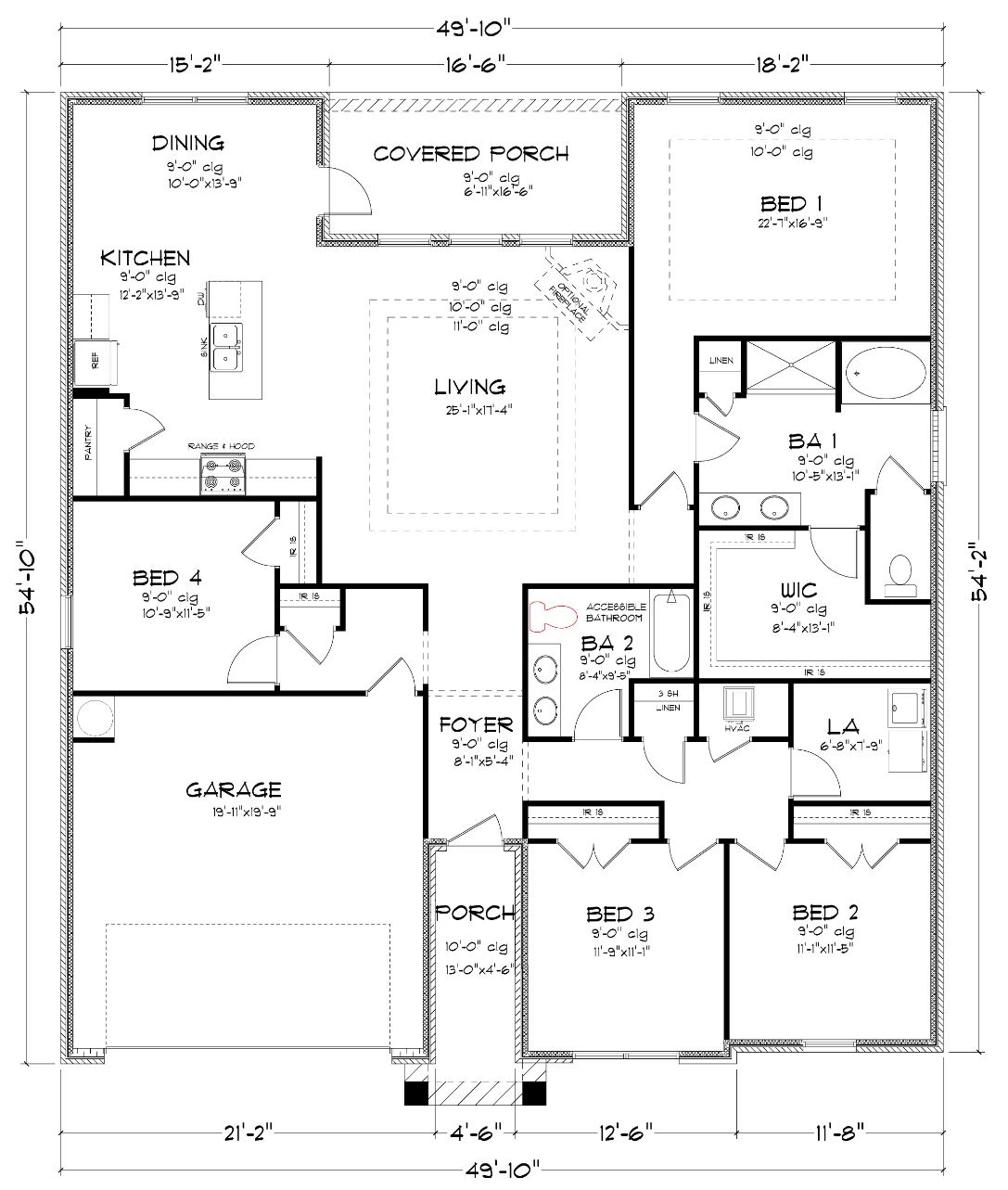 D.R. Horton Jasmine - Floor-plan drawing, Jubilee Farms