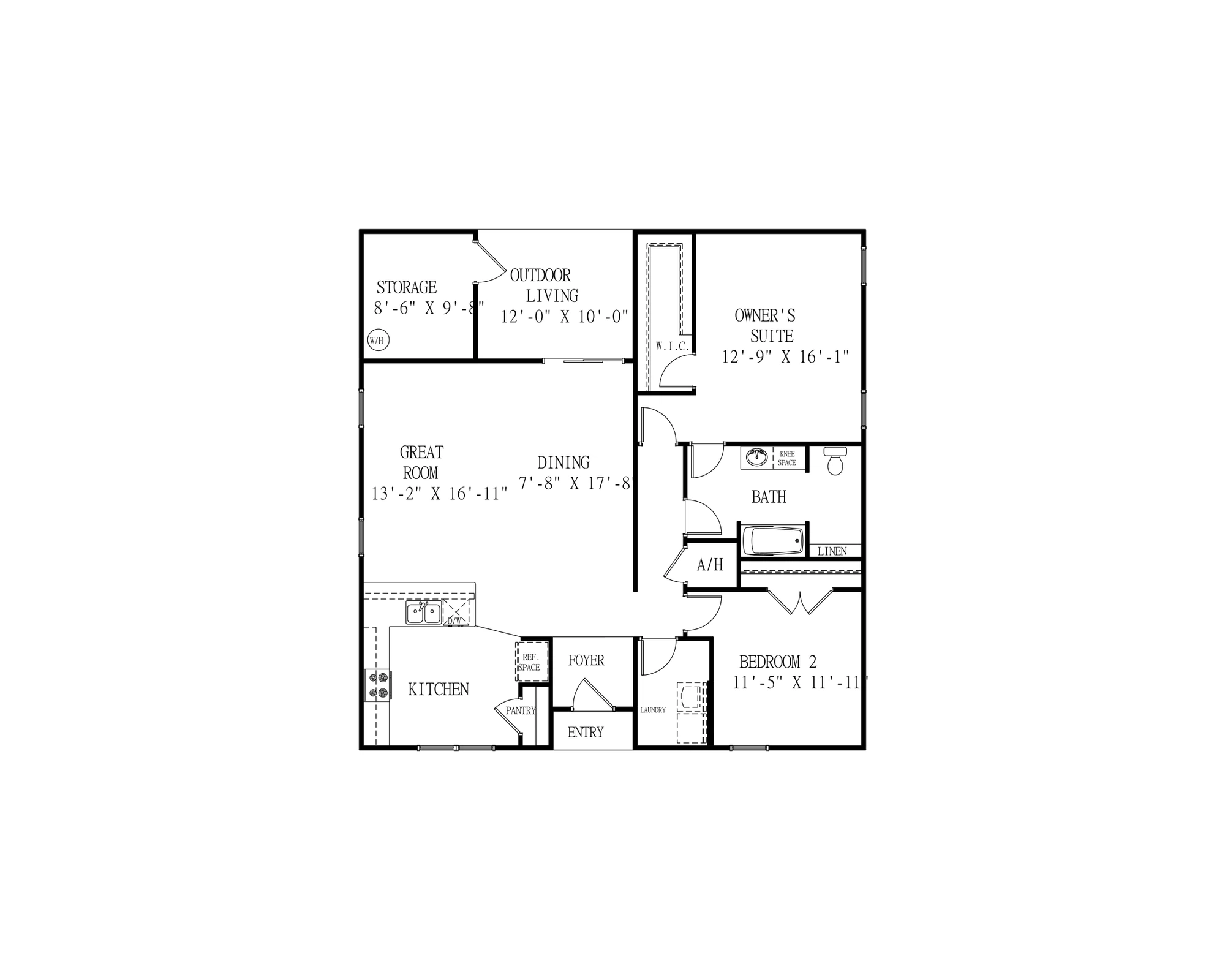 Holiday Builders Celeste - Floor-plan drawing, Avalon