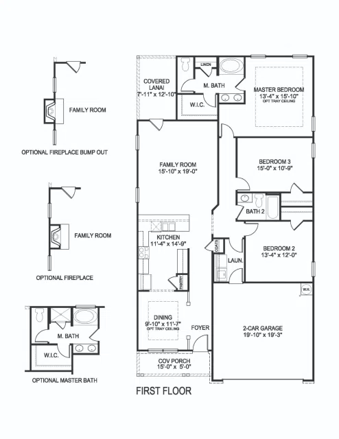 Adams Homes 1727 - Floor-plan drawing, Sandy Creek