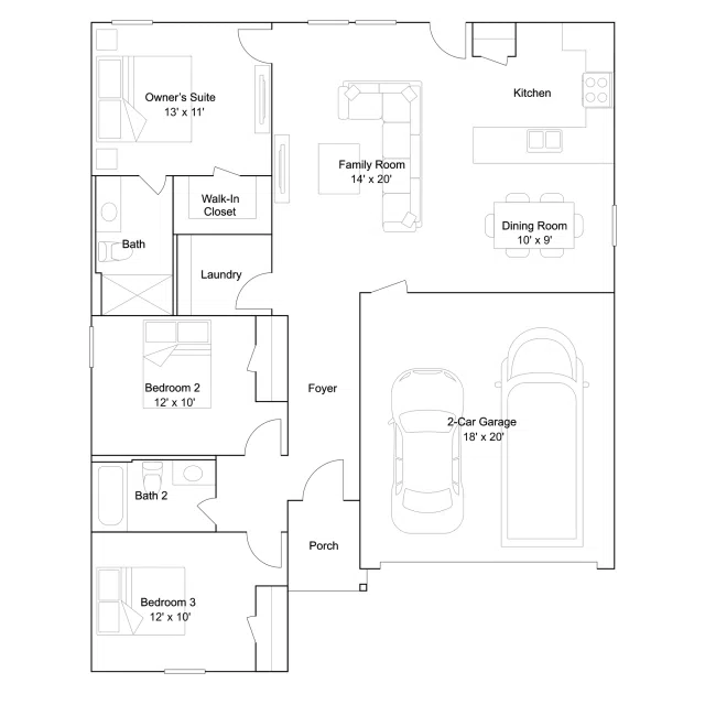 Lennar Bonds - Floor-plan drawing, Ridge at Harvest Point