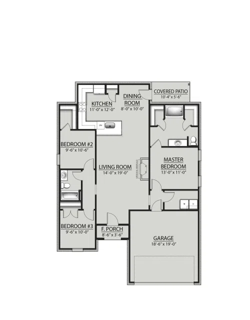 DSLD Homes Westerhold IV A - Floor-plan drawing, Eastgate Bend