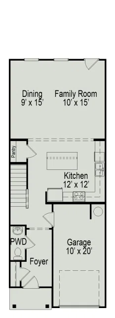 Smith Douglas Homes The Suwanee - Floor-plan drawing, Landing at Oyster Bay