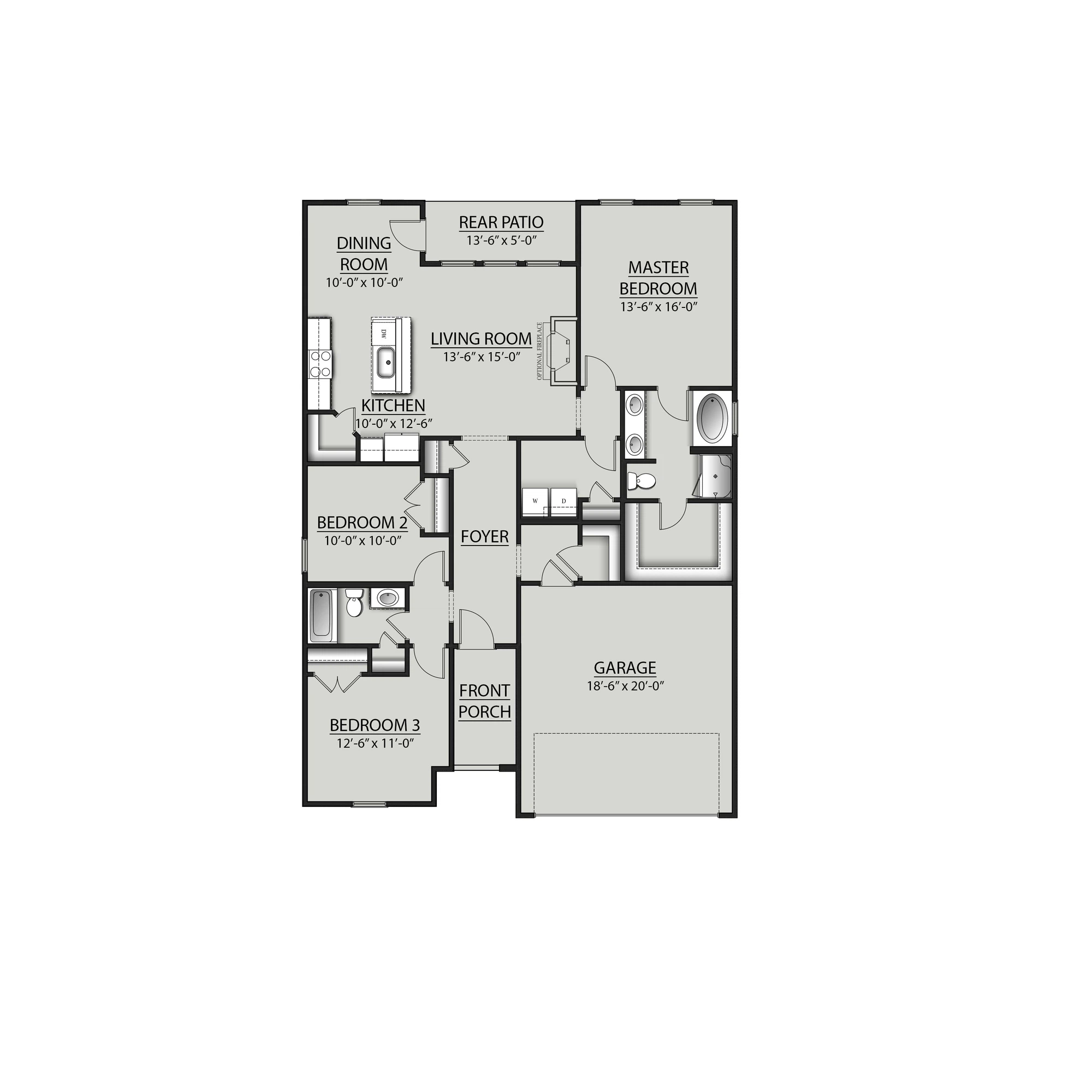 DSLD Homes Carlsbad IV G - Floor-plan drawing, Driftwood Lakes