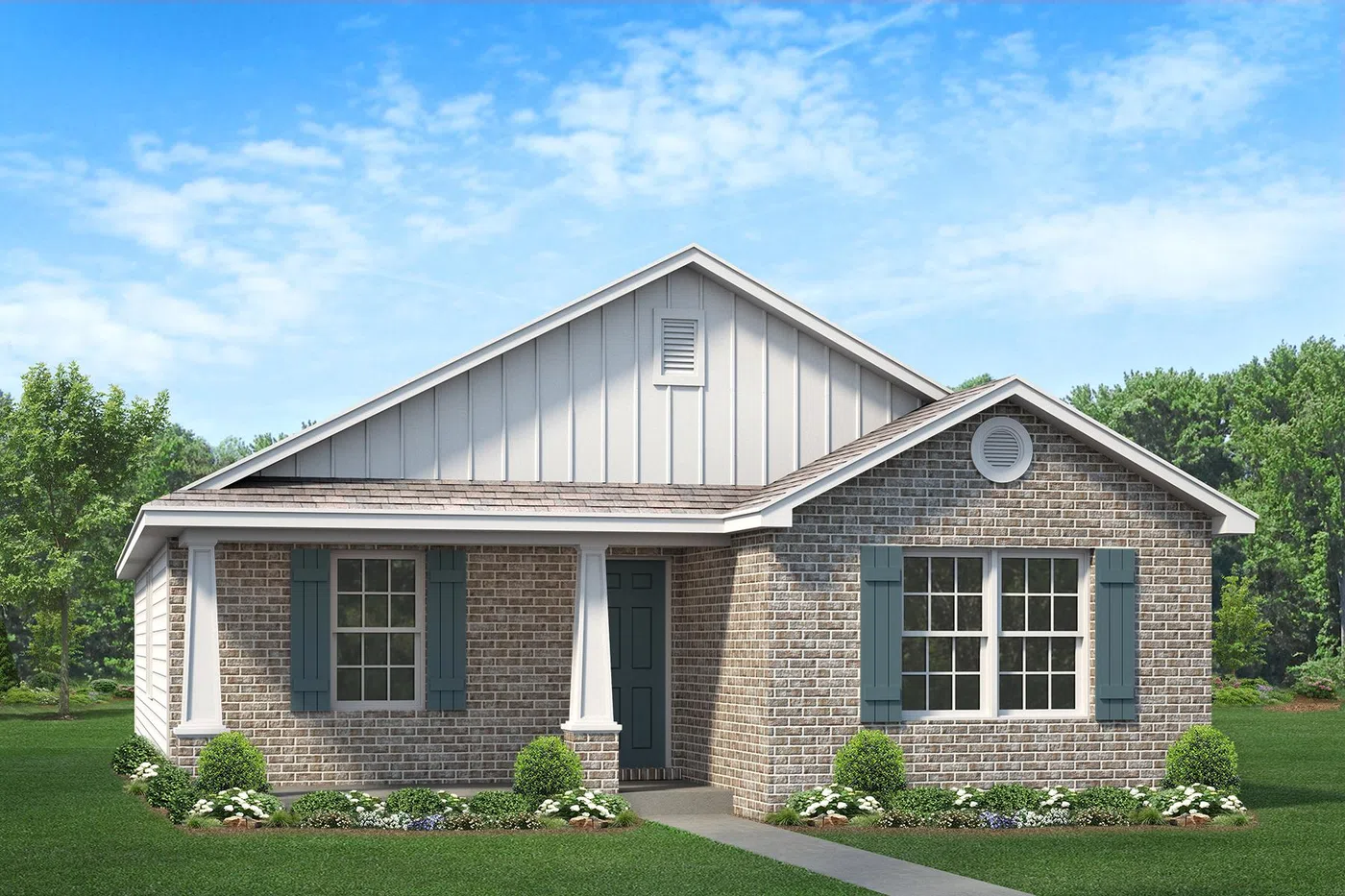 Adams Homes 1454 - Representative exterior, Turtle Creek