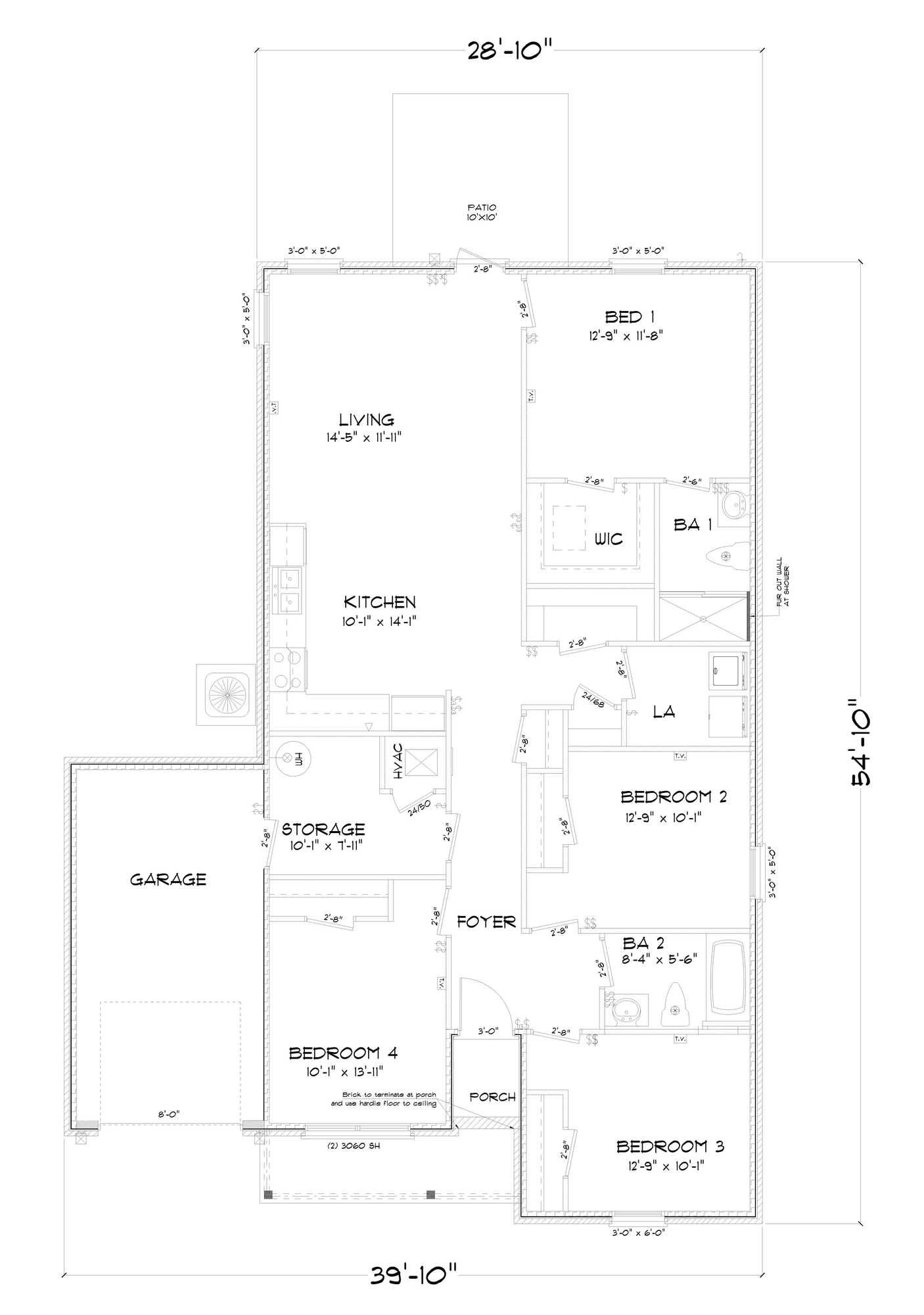 D.R. Horton Sullivan - Floor-plan drawing, Dogwood Estates