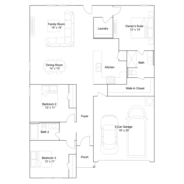 Lennar Mays - Floor-plan drawing, Stonechase