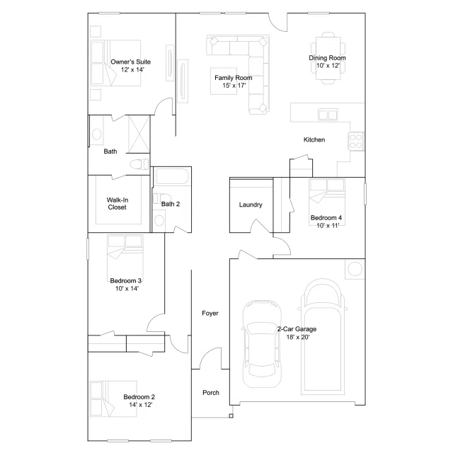 Lennar DiMaggio - Floor-plan drawing, Stonechase