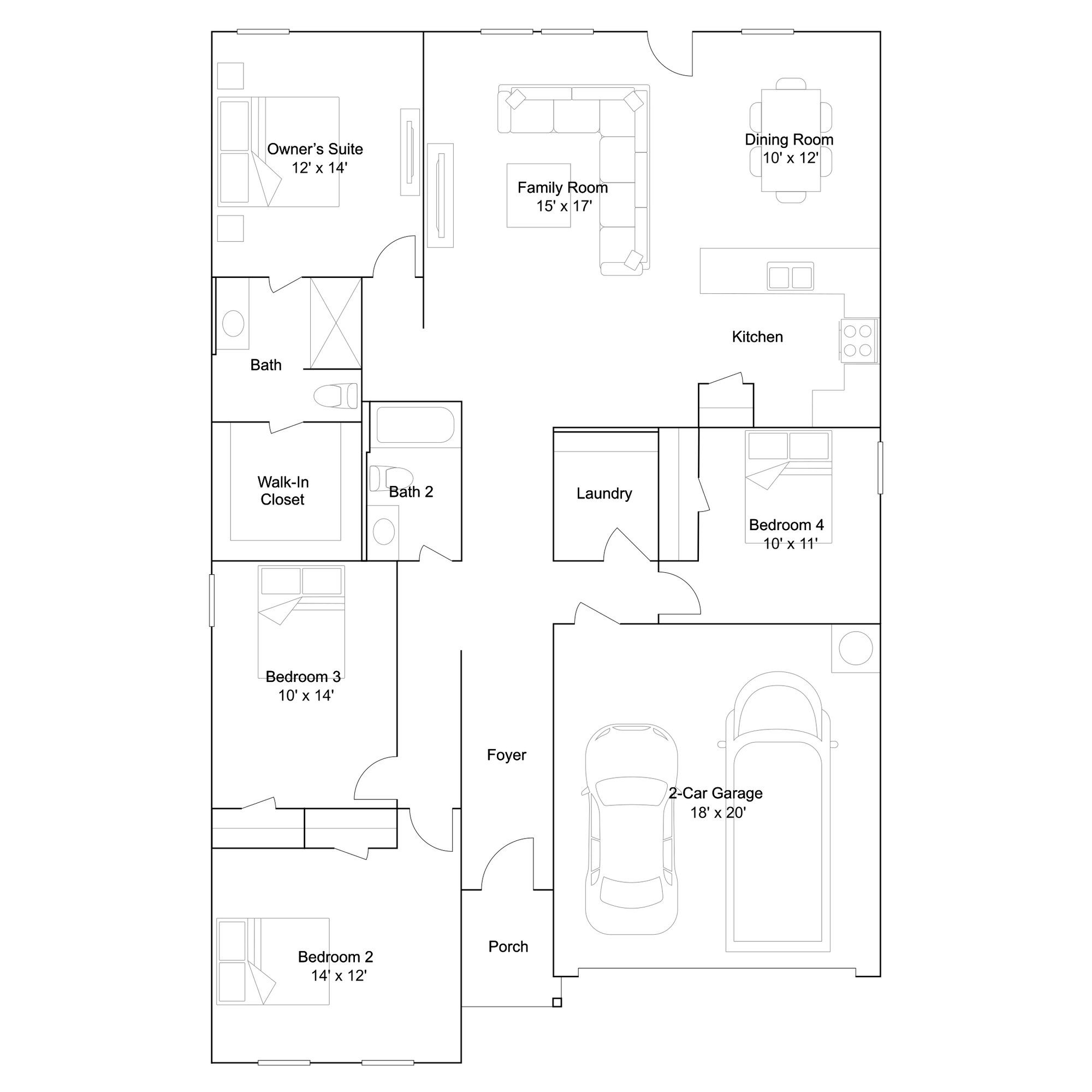 Lennar DiMaggio - Floor-plan drawing, Stonechase